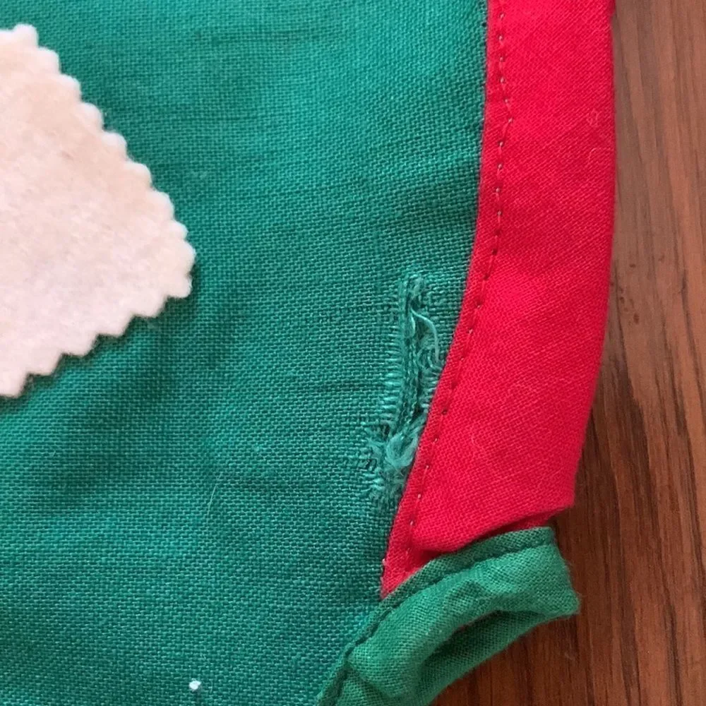 Vtg‎ 60s double sided Santa face toilet seat cover